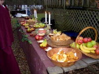 Feast laid out